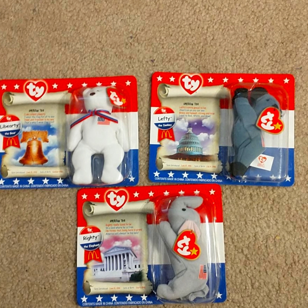 Teeny Beanie Babies - American Trio
